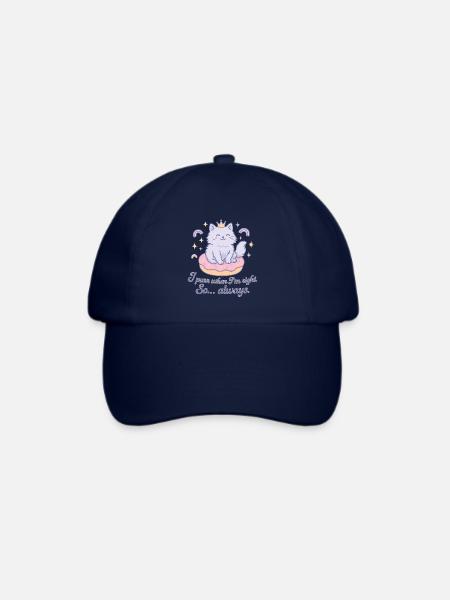 Schnurrende Katzenqueen - I purr when I'm right - Baseballkappe - Blau/Blau