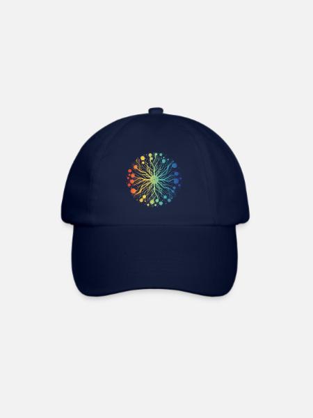 Emotionales Spektrum Mandala - Baseballkappe - Blau/Blau