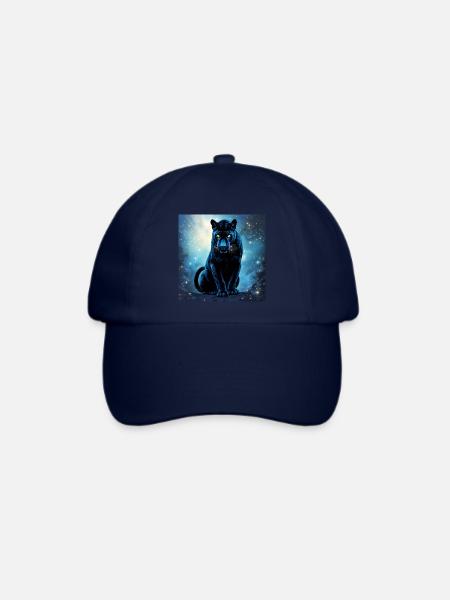 Krafttier Dunkler Panther - Baseballkappe - Blau/Blau