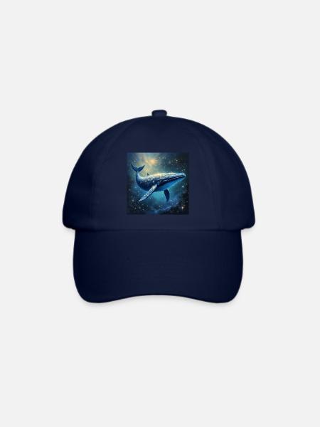 Krafttier Galaktischer Wal - Baseballkappe - Blau/Blau