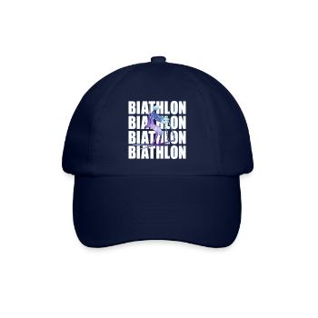 Biathlon Wintersport Biathleten - Baseballkappe - Blau/Blau - Vorne