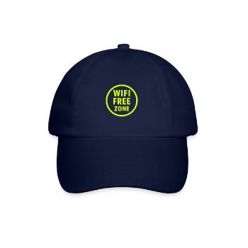 WiFi Freie Zone Neon Kreis - Baseballkappe - Blau/Blau - Vorne