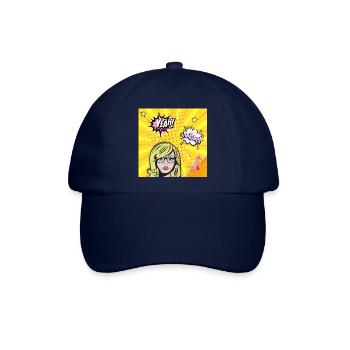 Pop-Art-Wow - Baseballkappe - Blau/Blau - Vorne