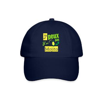Ich kann nicht. Ich habe einen Mojito. - Baseballkappe - Blau/Blau - Vorne