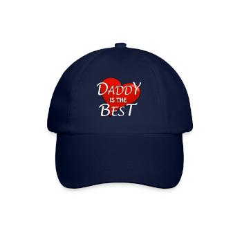 DADDY IS THE BEST - Baseballkappe - Blau/Blau - Vorne