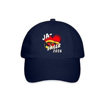 Junggesellenabschied,JGA Bräutigam - Ja Sager 2026 - Baseballkappe - Blau/Blau - Vorne