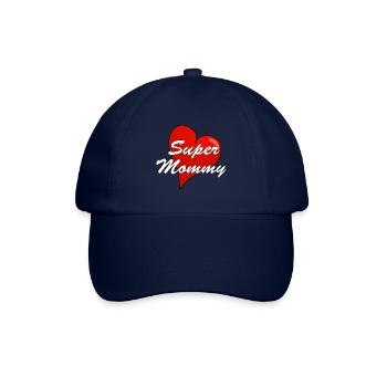 SUPER MOMMY - Baseballkappe - Blau/Blau - Vorne