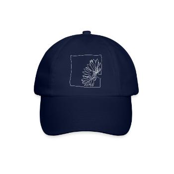 Kornblume minimalistisch - Baseballkappe - Blau/Blau - Vorne
