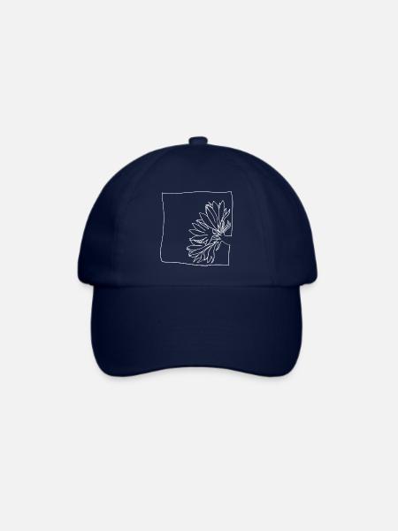 Kornblume minimalistisch - Baseballkappe - Blau/Blau