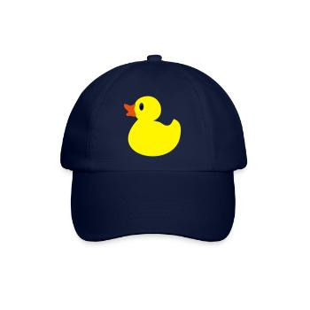 Lustige kleine Ente in gelb - Baseballkappe - Blau/Blau - Vorne