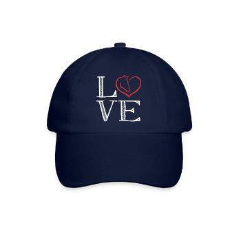 Horse Love Pferde Liebe Reiten Reitverein Horses - Baseballkappe - Blau/Blau - Vorne