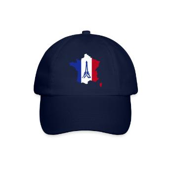 Frankreich, France - Baseballkappe - Blau/Blau - Vorne