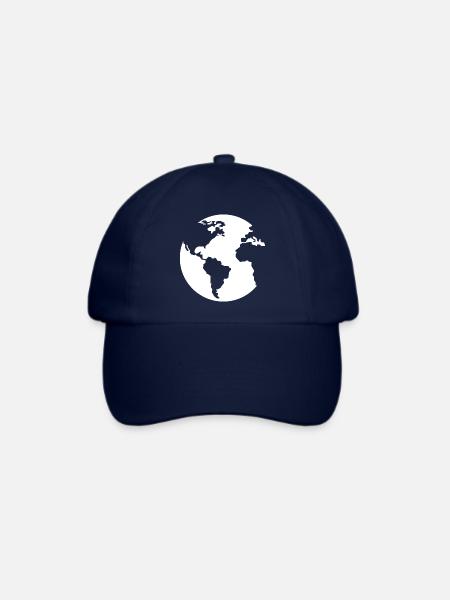 Erde Blauer Planet - Baseballkappe - Blau/Blau