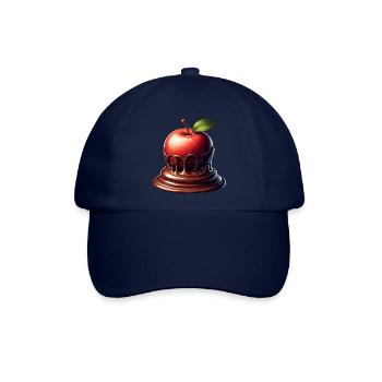 Schokoladen-Apfel-Fusion Schmelzendes Design - Baseballkappe - Blau/Blau - Vorne