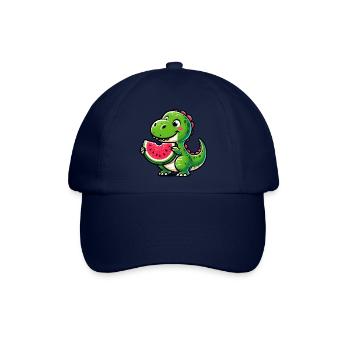 Krokodil Mit Wassermelone Fruchtig Lustig - Baseballkappe - Blau/Blau - Vorne