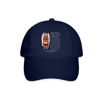 Das Gebet des Heiligen Michael. - Baseballkappe - Blau/Blau - Vorne