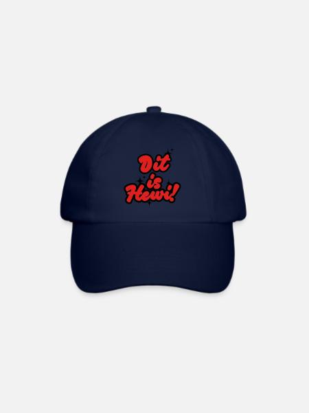 Dit Is Hewi – Lustiges Berliner Sprüche Design - Baseballkappe - Blau/Blau