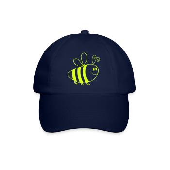 Honigbiene Cartoon - Baseballkappe - Blau/Blau - Vorne