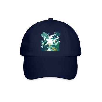 Jungel Natur Wald Blätter Landschaft - Baseballkappe - Blau/Blau - Vorne