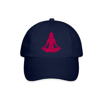 Yoga Silhouetten Meditation - Baseballkappe - Blau/Blau - Vorne