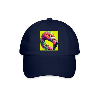 Flamingo - Baseballkappe - Blau/Blau - Vorne