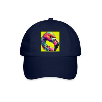 Flamingo - Baseballkappe - Blau/Blau - Vorne