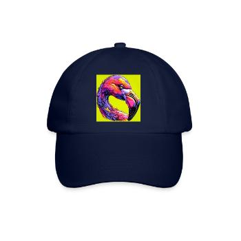 Flamingo - Baseballkappe - Blau/Blau - Vorne