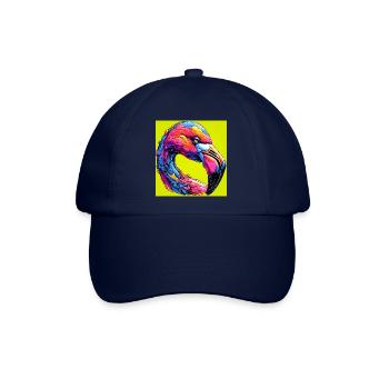 Flamingo - Baseballkappe - Blau/Blau - Vorne