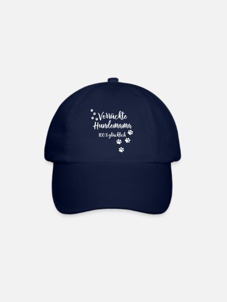 Verrückte Hundemama - Baseballkappe - Blau/Blau