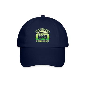 Treckerfahrer dürfen das ! traktor Landwirt - Baseballkappe - Blau/Blau - Vorne