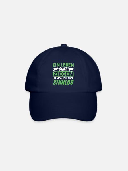 ein leben ohne Ziegen ist möglich aber sinnlos - Baseballkappe - Blau/Blau