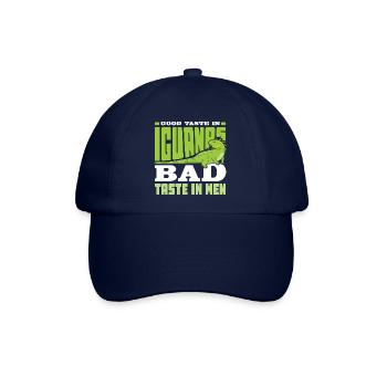 Good Taste in Iguanas bad taste in men - Baseballkappe - Blau/Blau - Vorne