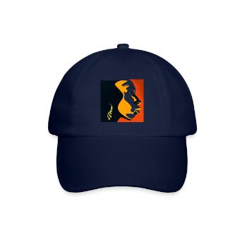 Weibliches Gesicht 2 - Baseballkappe - Blau/Blau - Vorne