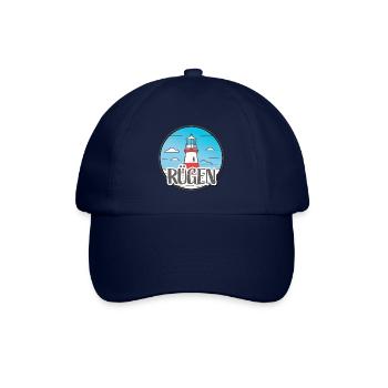 Maritim - Leuchtturm Rügen - Baseballkappe - Blau/Blau - Vorne