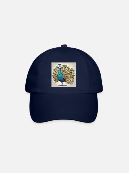 Pfau - Baseballkappe - Blau/Blau