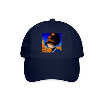 Fantastische Person mit Maske beim venezianischen Karneval - Baseballkappe - Blau/Blau - Vorne