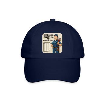 Heizungsbauer - Keine Panik.. - Baseballkappe - Blau/Blau - Vorne
