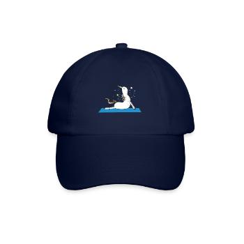 Einhorn – Shirt Fabelwesen Yoga Magie Geschenk - Baseballkappe - Blau/Blau - Vorne