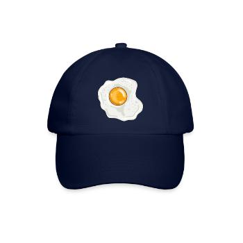 Spiegelei Pfanne Eigelb Eiweiß - Baseballkappe - Blau/Blau - Vorne