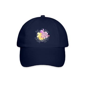 Blumen des Lebens Heilige Geometrie - Baseballkappe - Blau/Blau - Vorne