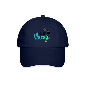 Hallo Urlaub! - Baseballkappe - Blau/Blau - Vorne