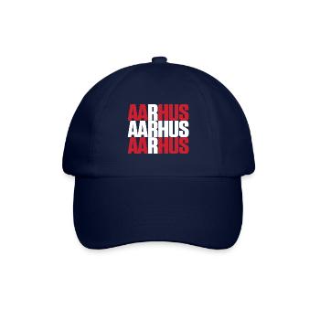 Aarhus Dänemark Fahne - Baseballkappe - Blau/Blau - Vorne
