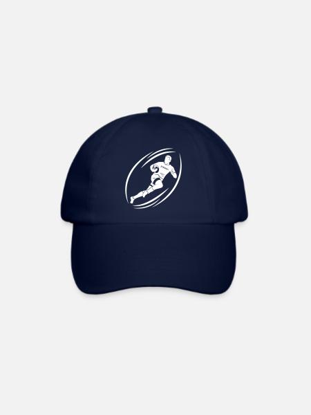 Rugby Leidenschaft - Baseballkappe - Blau/Blau