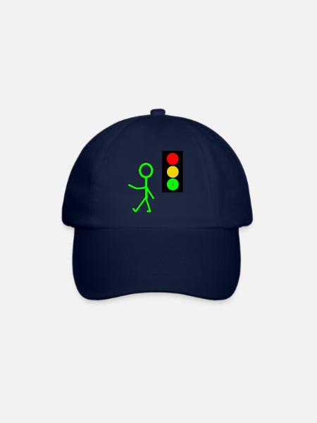 Ampelmännchen - Baseballkappe - Blau/Blau