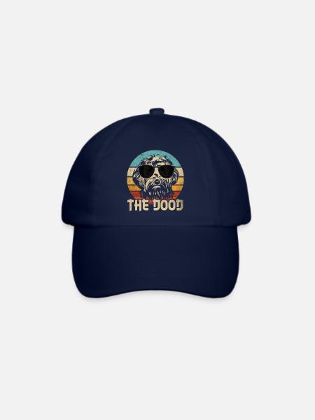 Goldendoodle Hund The Dood Lustig Retro Geschenk - Baseballkappe - Blau/Blau