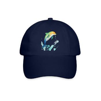 21 Delfin - Baseballkappe - Blau/Blau - Vorne