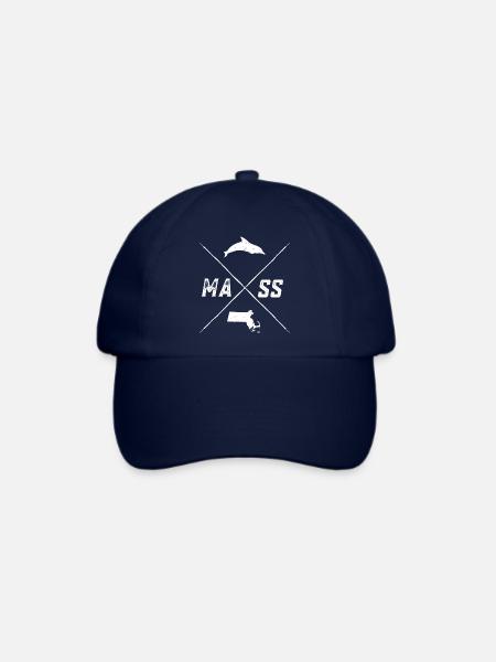Massachusetts - Baseballkappe - Blau/Blau