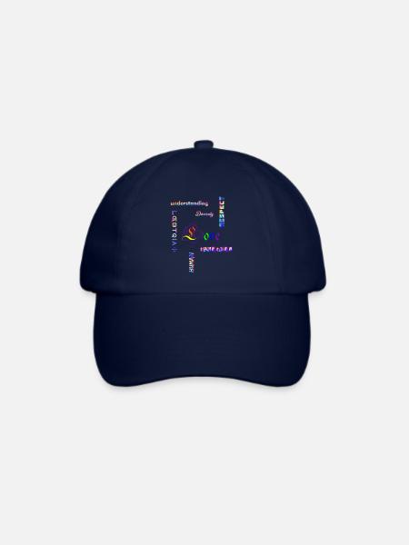LGBTQIA - Statement Regenbogenfarben - Baseballkappe - Blau/Blau