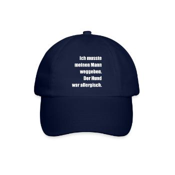 Ausdrucksstarker Slogan  - Baseballkappe - Blau/Blau - Vorne