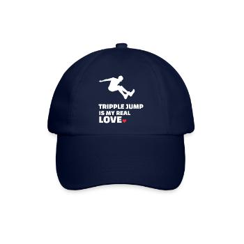 Ich Liebe Dreisprung - Baseballkappe - Blau/Blau - Vorne